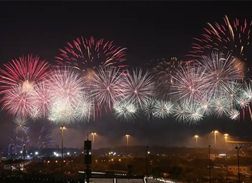 肃宁县焰火晚会